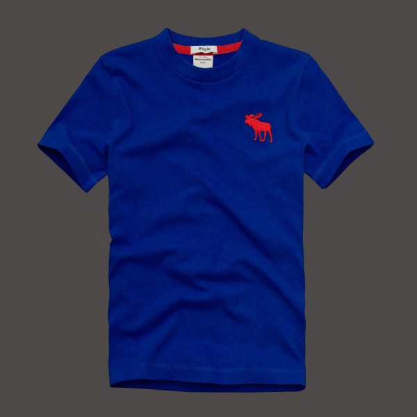Abercrombie Fitch Hombres De Cuello Redondo Corto Remera AF5349
